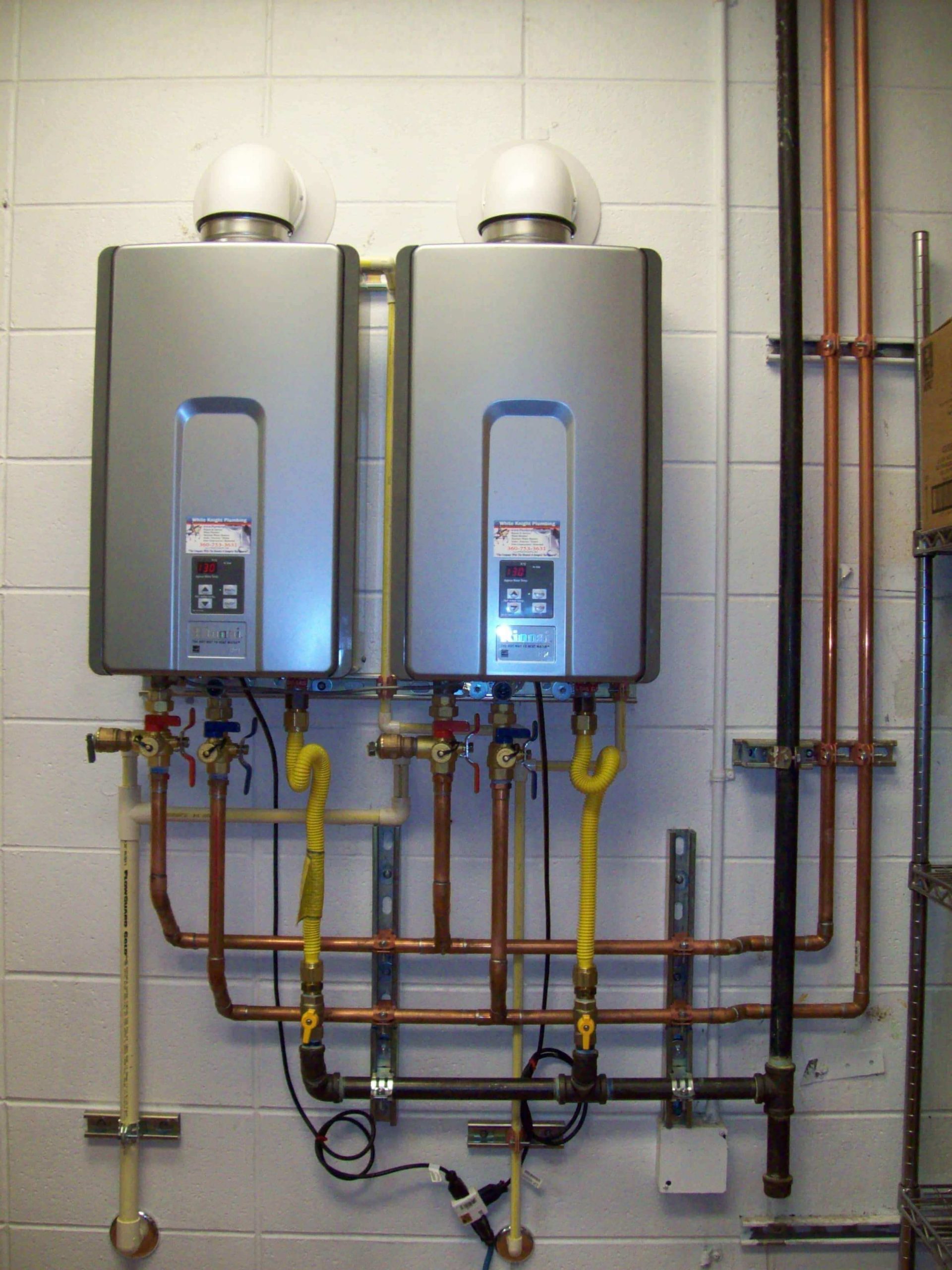 hot water installation